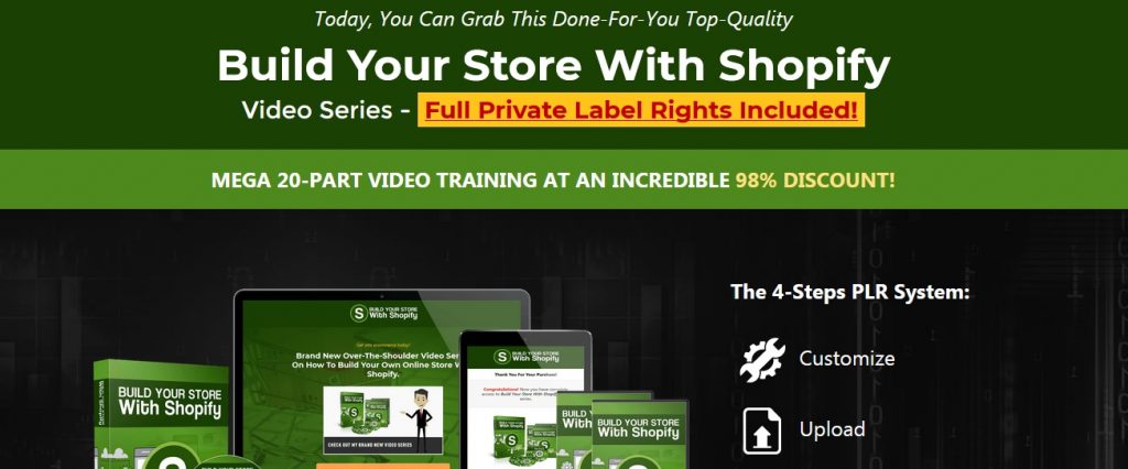 Shopify PLR Video Training Course - premium